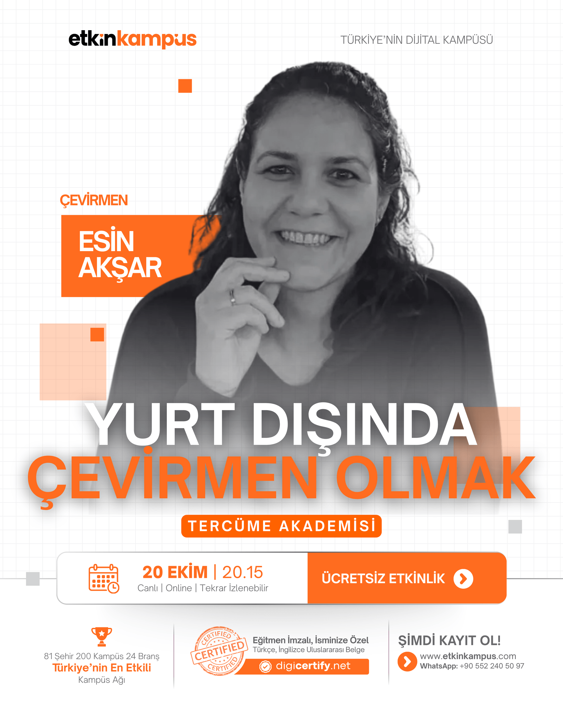 Yurt Dışında Çevirmen Olmak etkinlik görseli