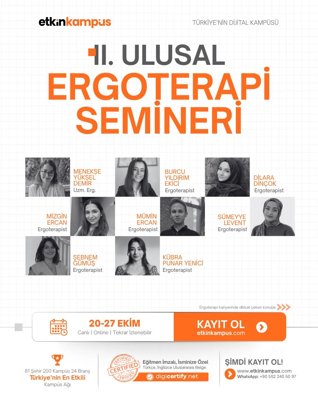II. Ulusal Ergoterapi Semineri etkinlik görseli