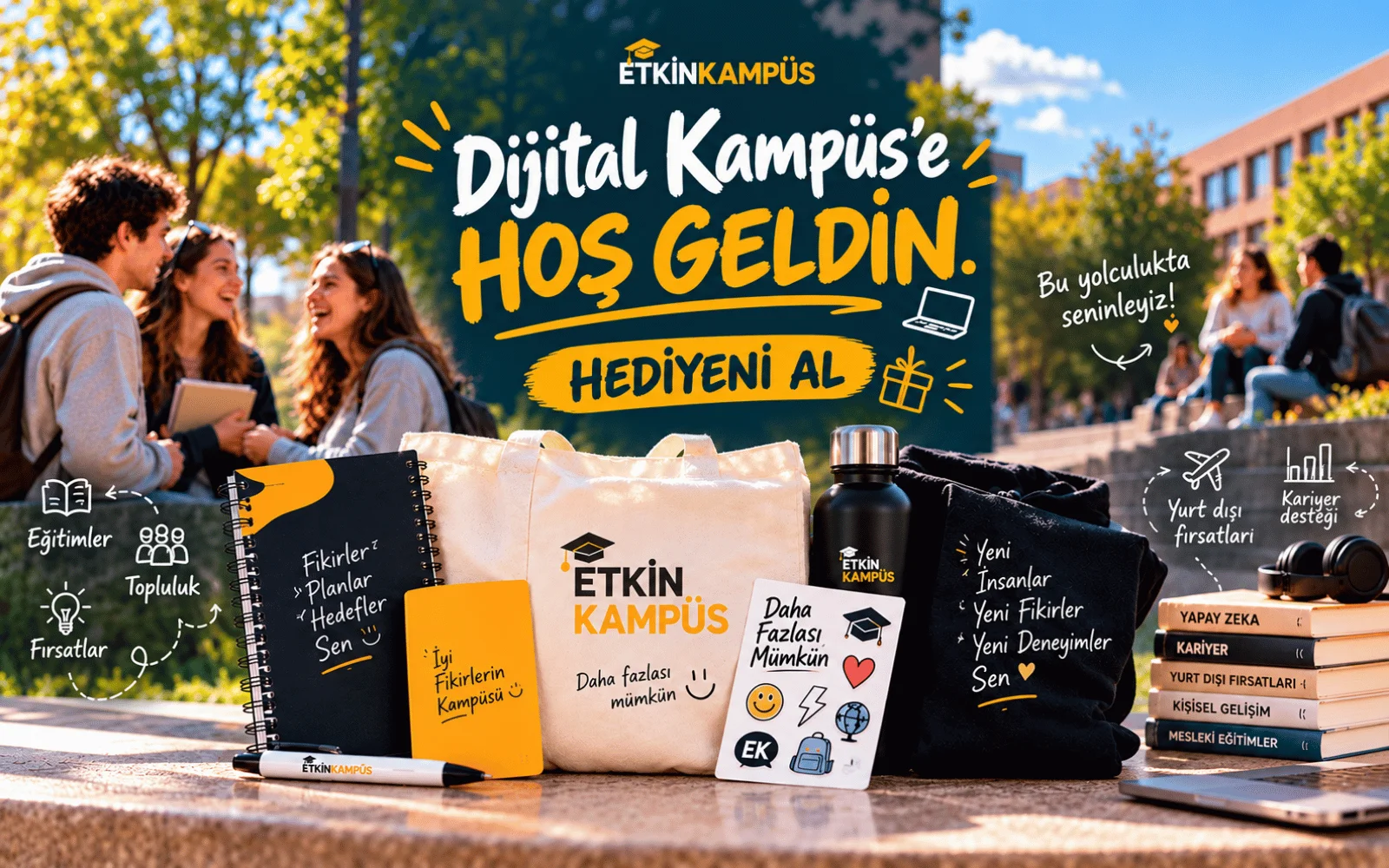 Üniversitelilere Dijital Kampüse Hoş Geldin Hediyesi