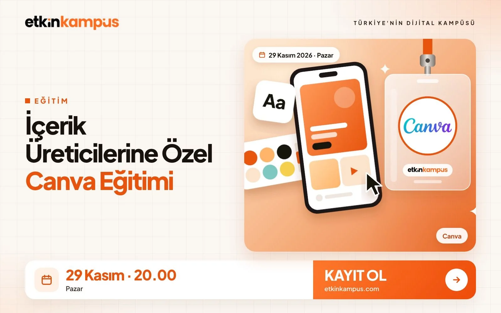 İçerik Üreticilerine Özel Canva Eğitimi
